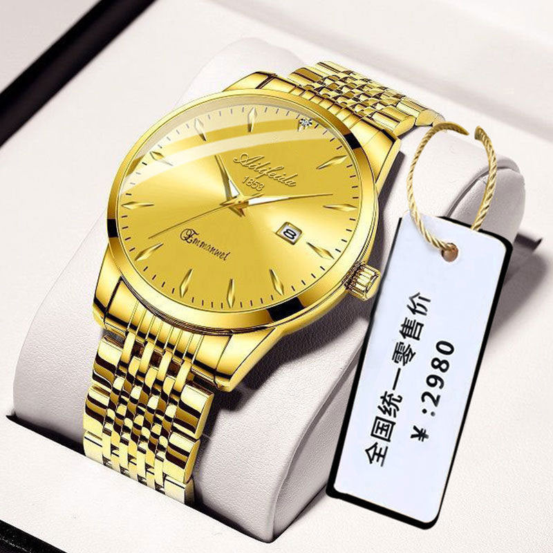 Quarz-Uhr mit transparentem Gehäuseboden – Bild 4 | LuxeStyle