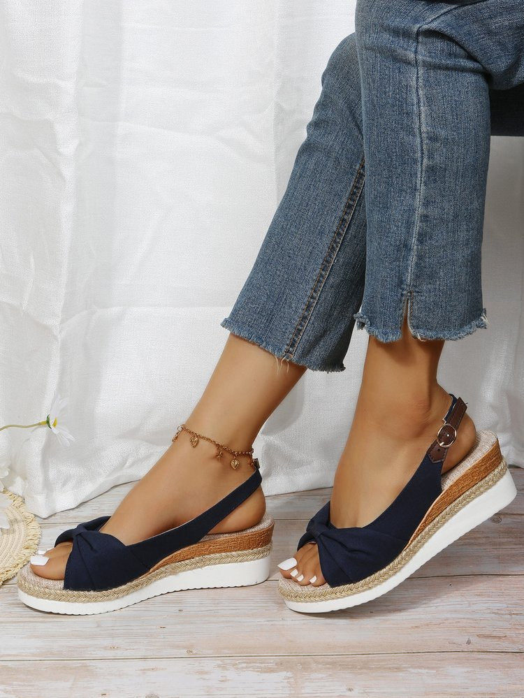Jute-Riemen-Sandalen