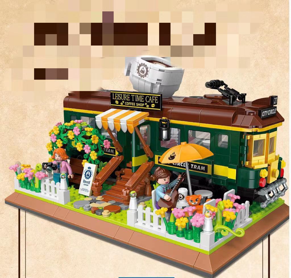 Bausteine Zug Kaffeehaus Deko-Spielzeug – Bild 4 | LuxeStyle