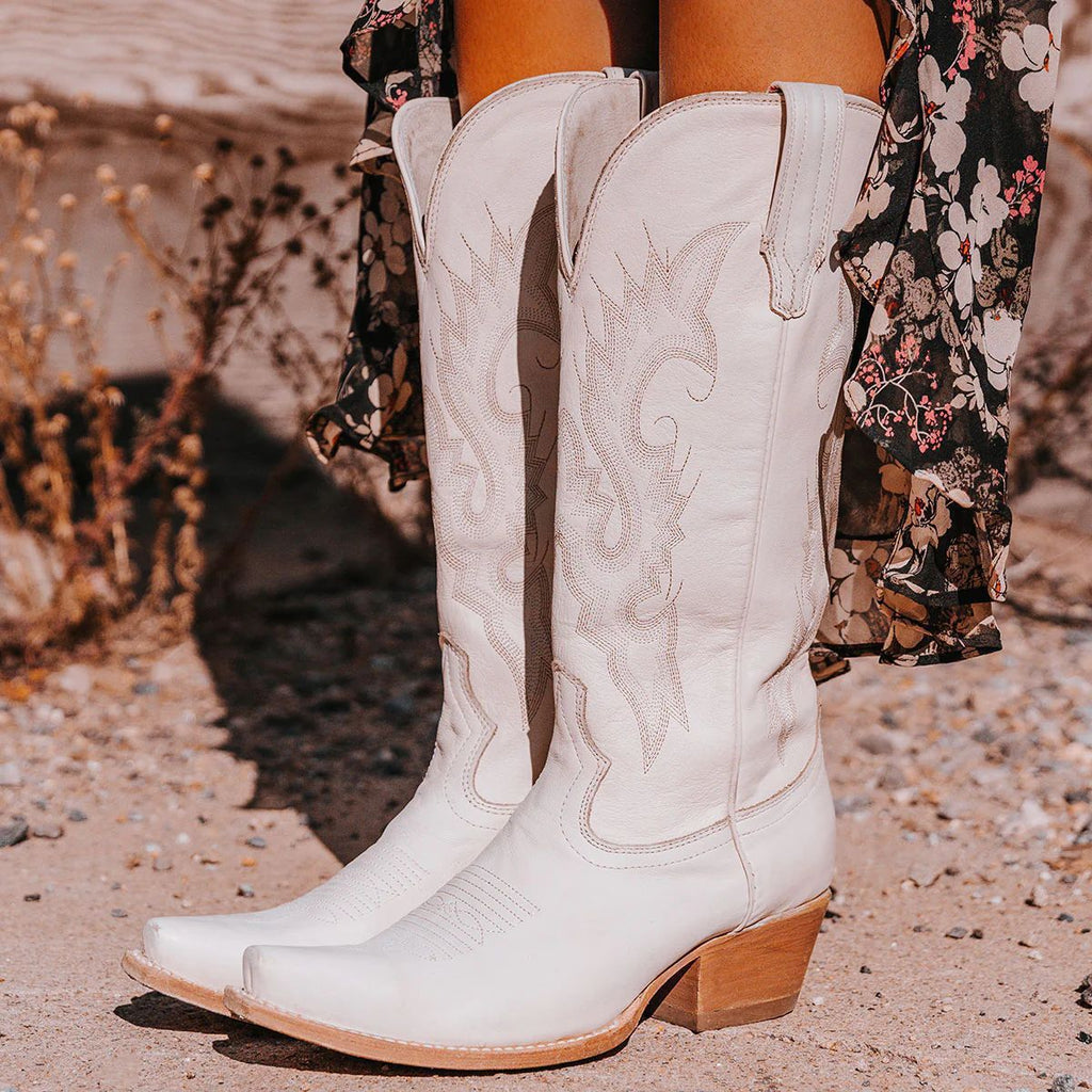 Retro Overknee-Stiefel für Damen