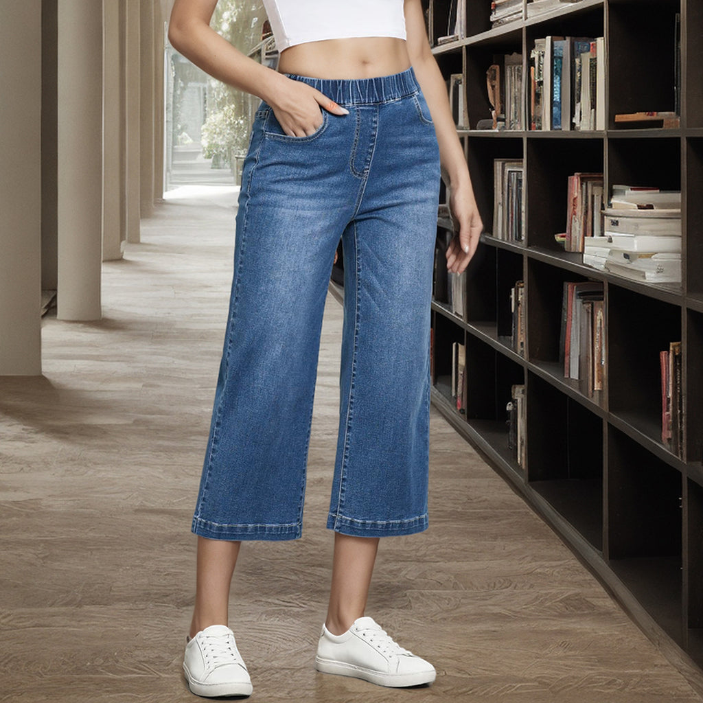 Damen-Hochbund-Stretchjeans