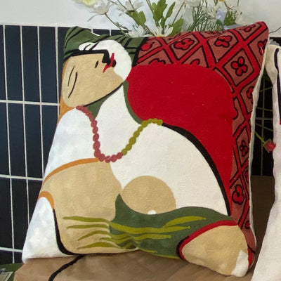 Besticktes Kissen Picasso Abstrakt