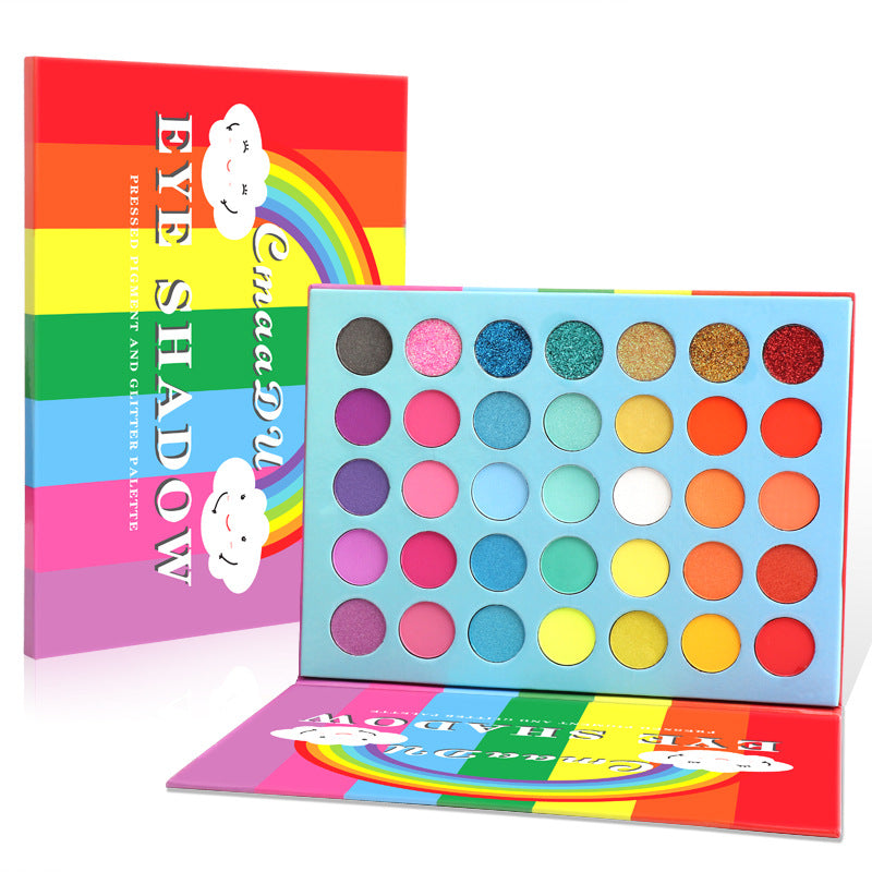 35 Farben Regenbogen Lidschatten-Palette – Bild 4 | LuxeStyle