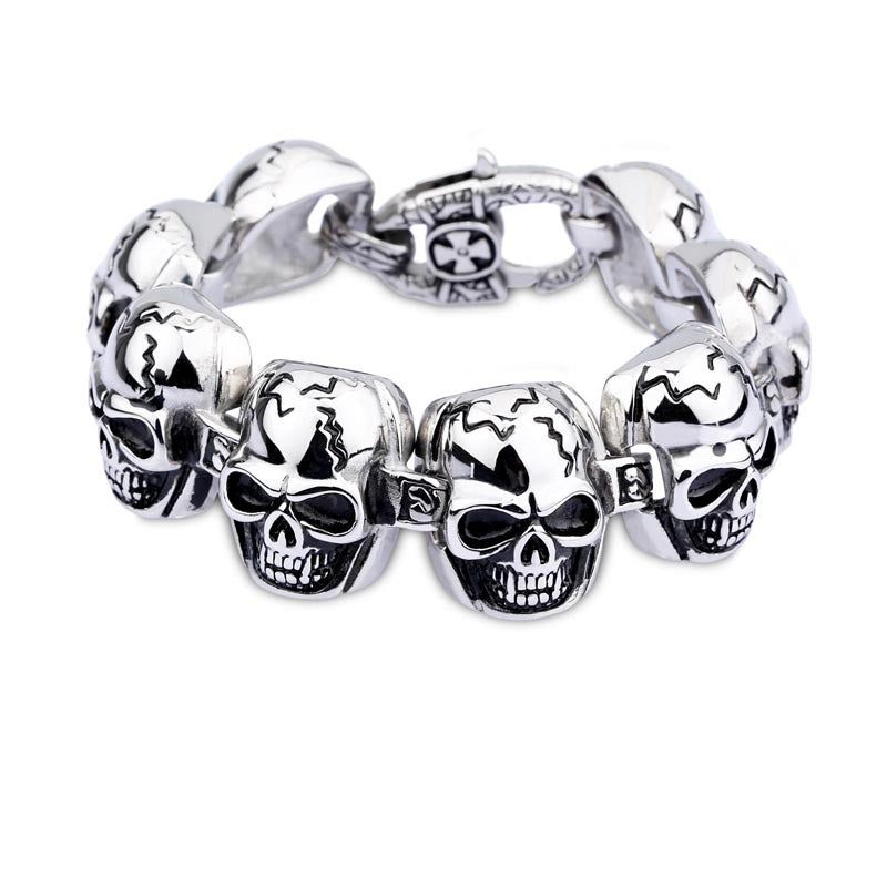 Titanium-Schädelarmband – Bild 4 | LuxeStyle