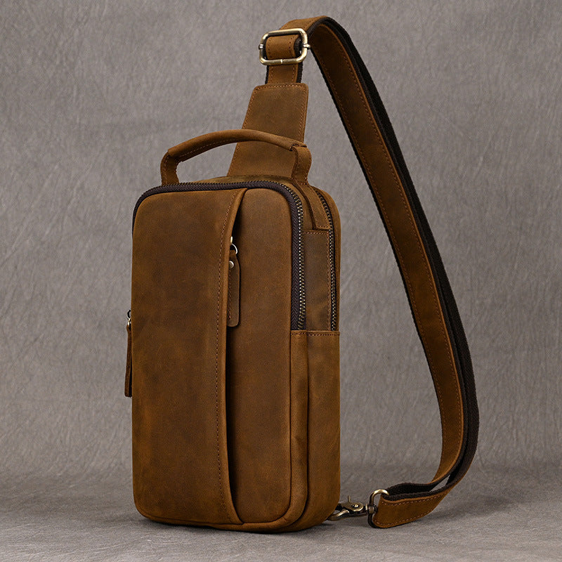Männliche Crossbody-Tasche aus Vollschale – Bild 7 | LuxeStyle