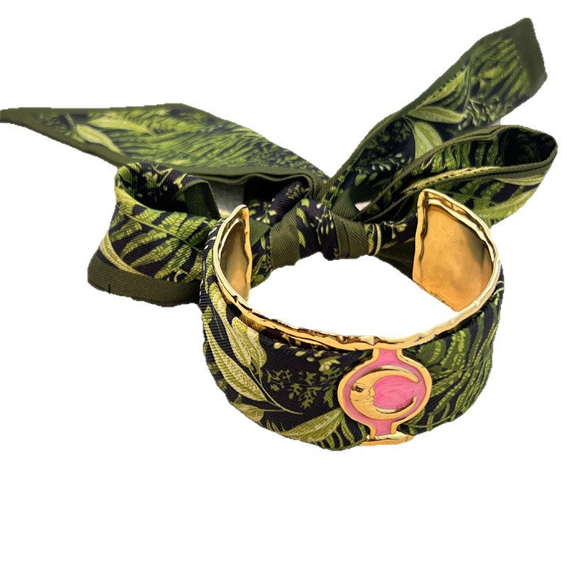 Breites Edelstahl-Openwork-Armband