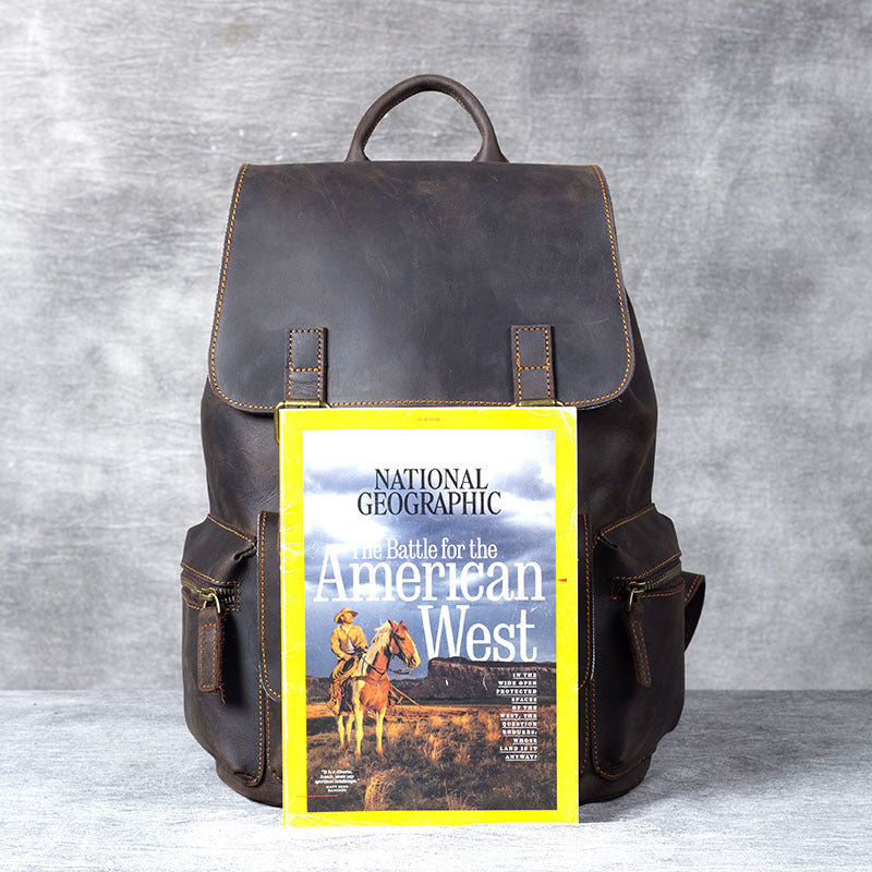 Erste Lage Rinderleder-Rucksack | LuxeStyle