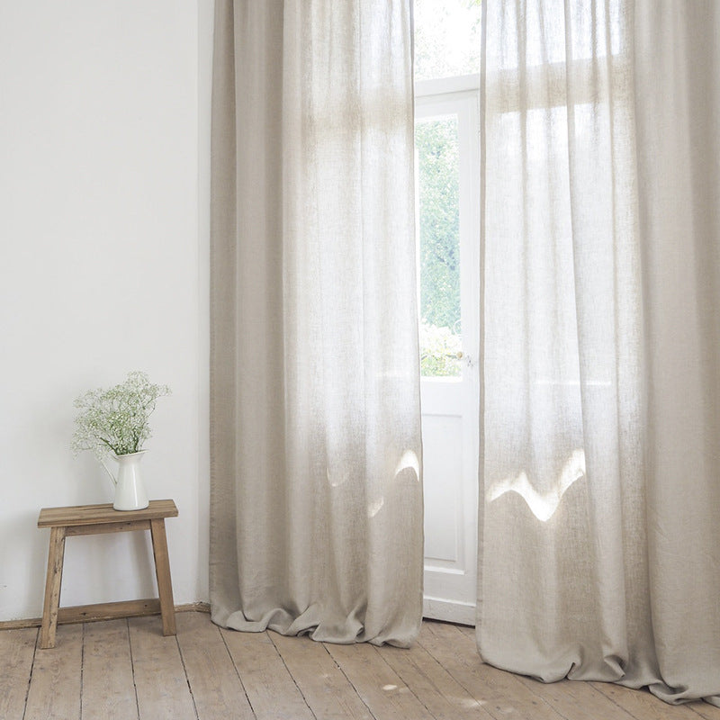 Leinen-Vorhang im Nordic-Stil