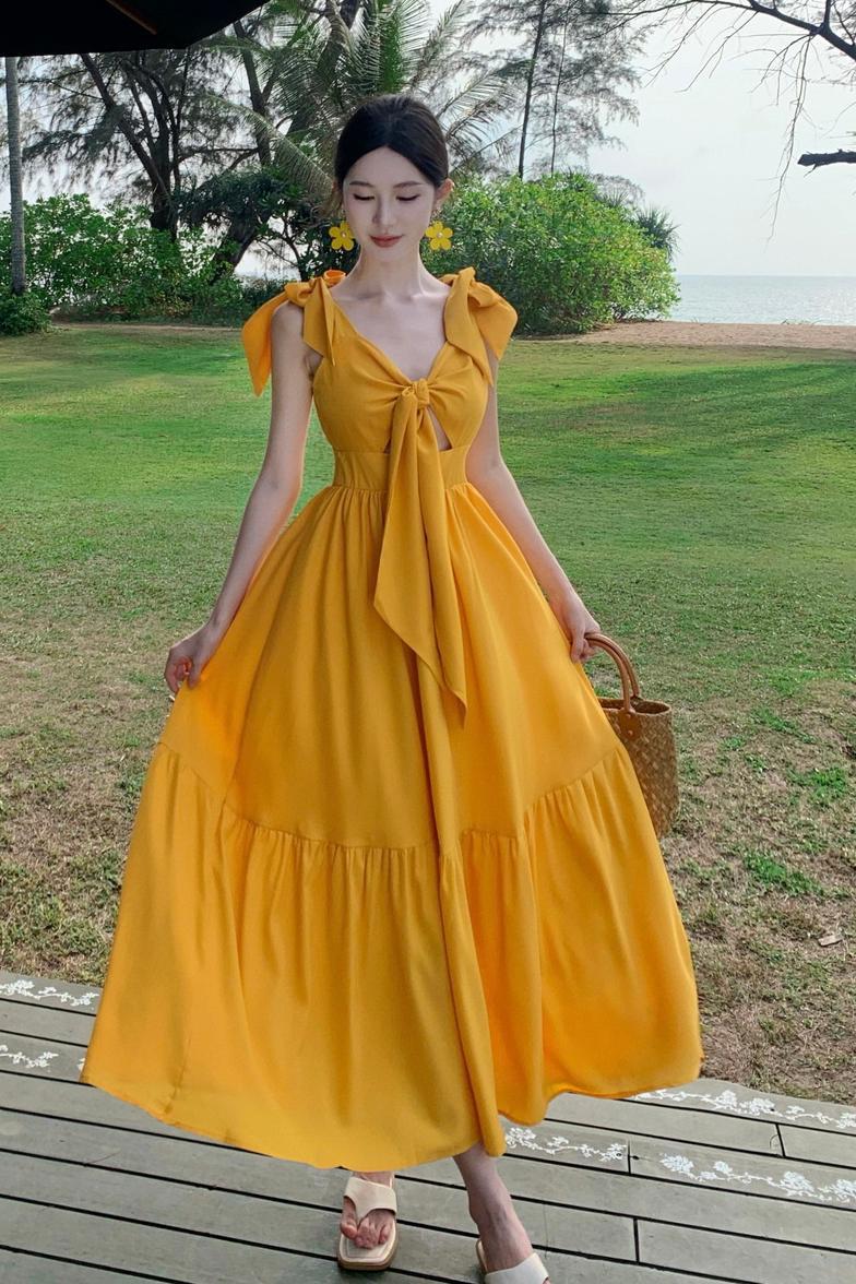 Rückenfreies Trägerkleid für Damen – Bild 2 | LuxeStyle