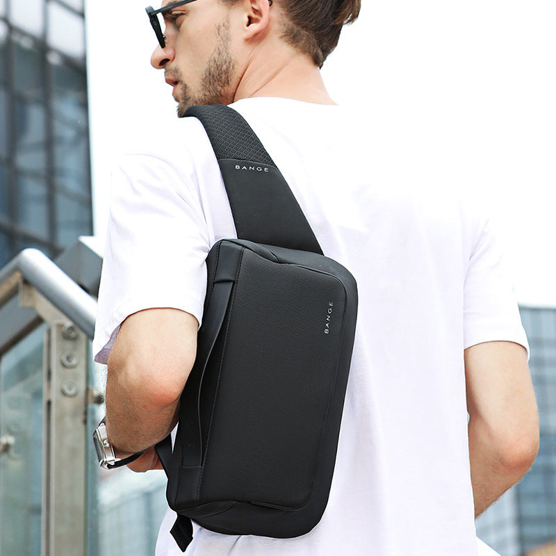 Männer-Backpack mit wasserfestem Brustbeutel – Bild 5 | LuxeStyle
