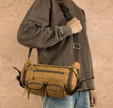 Vintage Leder Schultertasche