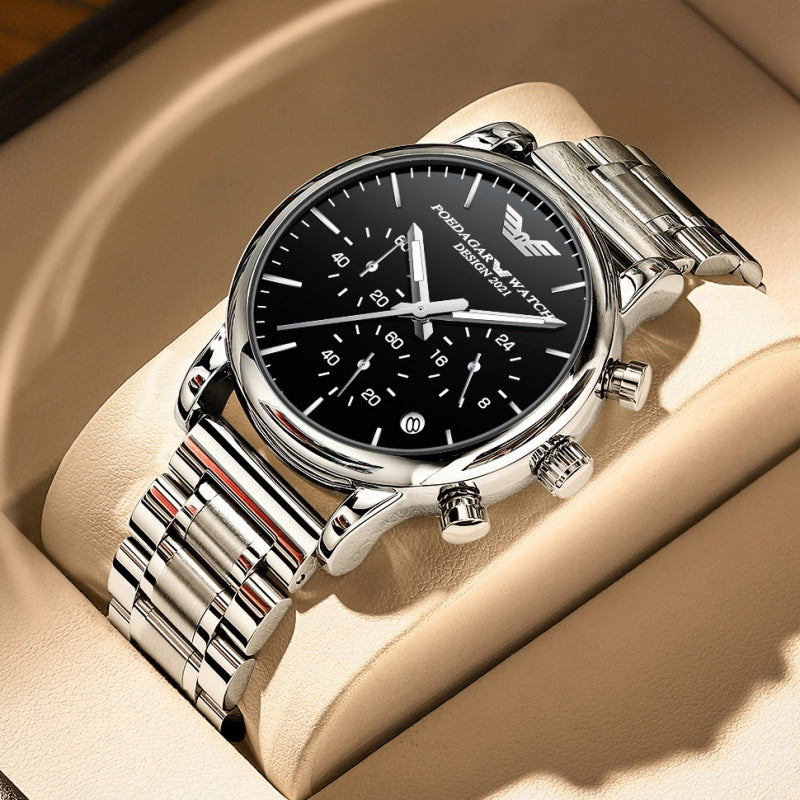 Multifunktionale, wasserdichte Herrenuhr mit Leuchtfunktion – Bild 5 | LuxeStyle