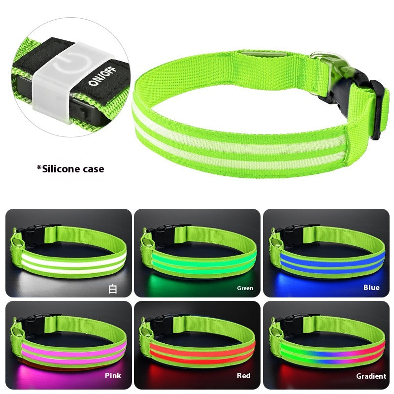 Leuchtendes Nylon-Hundehalsband für die Nacht – Bild 11 | LuxeStyle