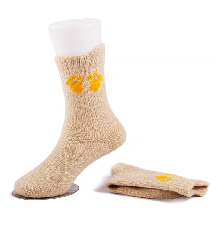 Kaschmir-Socken für Kinder, einfarbig