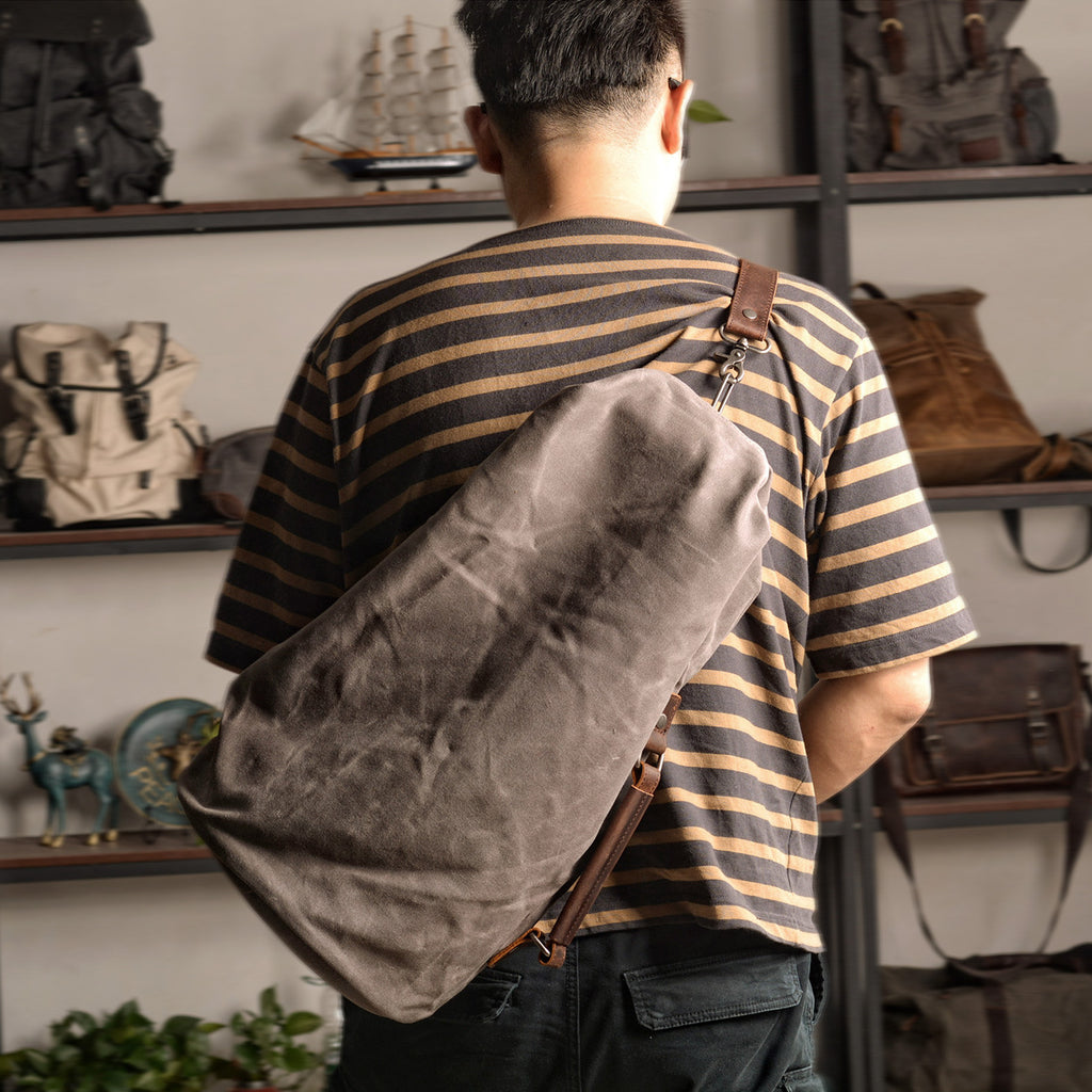 Retro Canvas Crossbody Bag