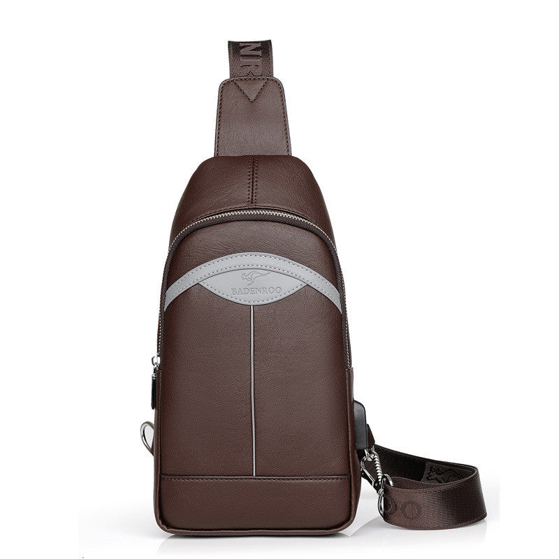 Brusttasche Messenger Bag aus PU-Leder – Bild 1 | LuxeStyle