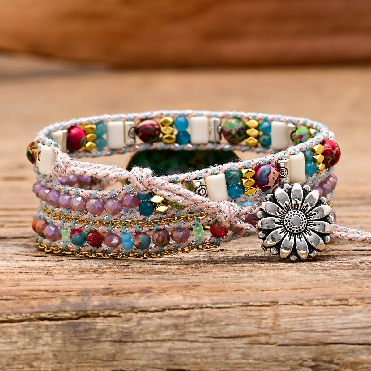 Damen Armband mit Farbblock-Steinperlen – Bild 2 | LuxeStyle