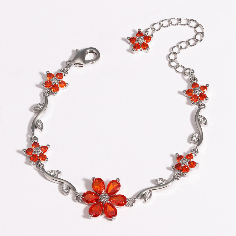 Kupferarmband mit Blüten und Blättern – Bild 8 | LuxeStyle