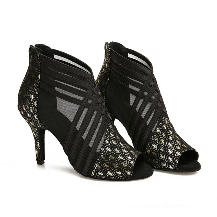 Jazz Stiefel mit Stilettoabsatz | LuxeStyle