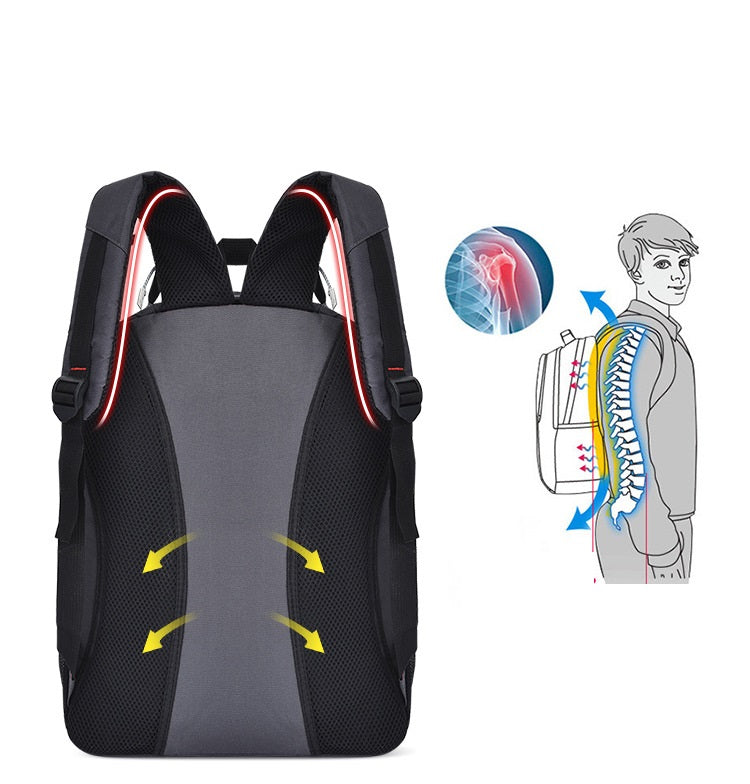 Grosser Freizeitrucksack mit USB-Anschluss – Bild 6 | LuxeStyle