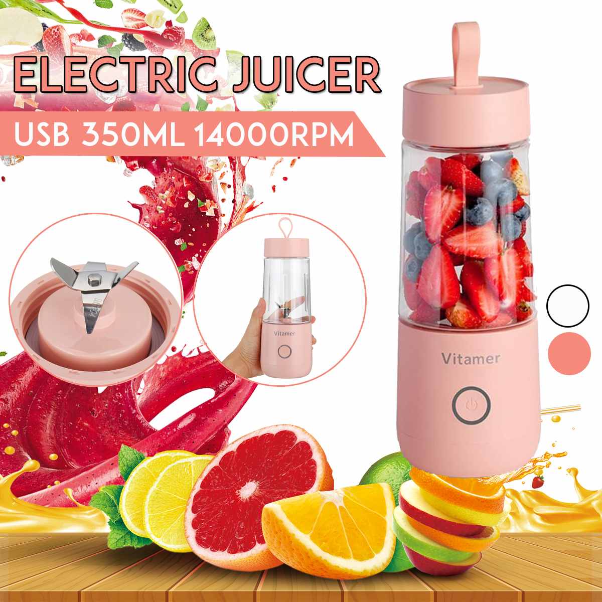 Portabler USB-Becher-Mixer