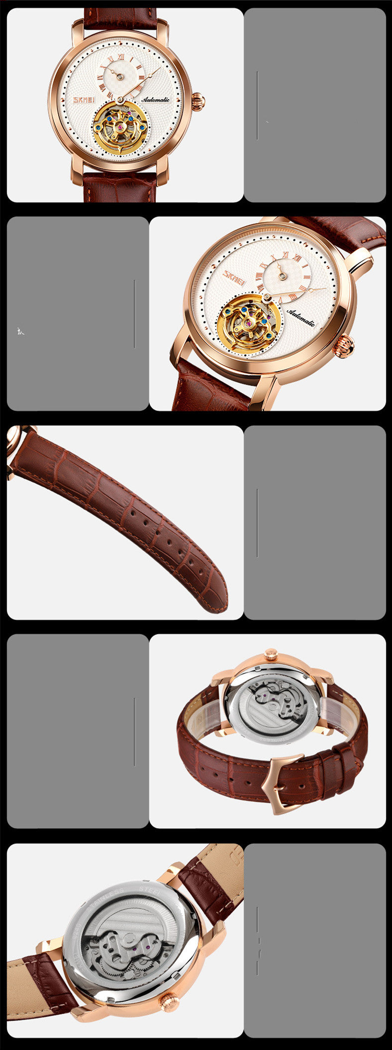 Herren-Automatikuhr mit Zwiebelkrone – Bild 7 | LuxeStyle