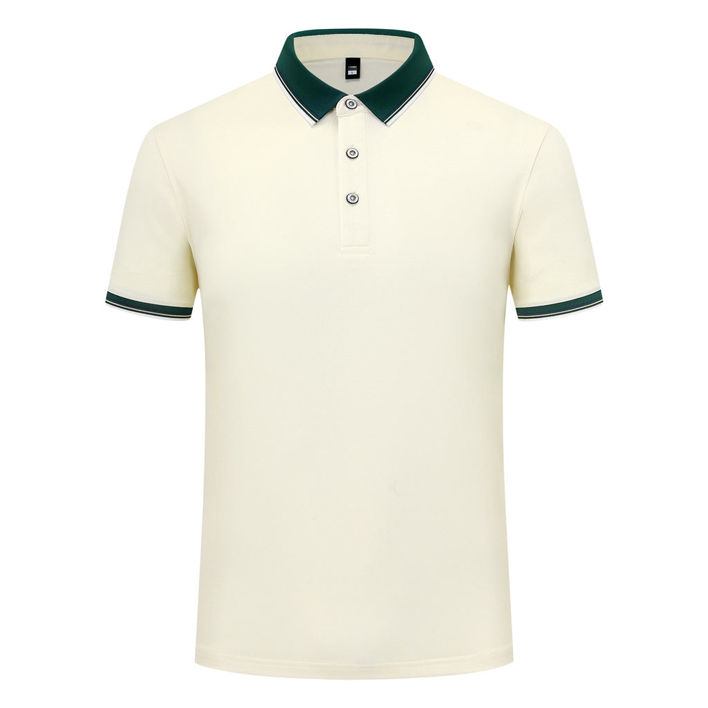 Elastisches Baumwoll-Polohemd mit Farbakzenten | LuxeStyle