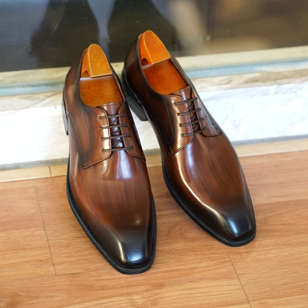 Herren Business-Schuhe mit Holzmaserung