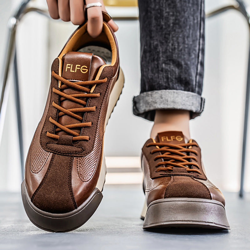Schwarze Business Casual Lederschuhe