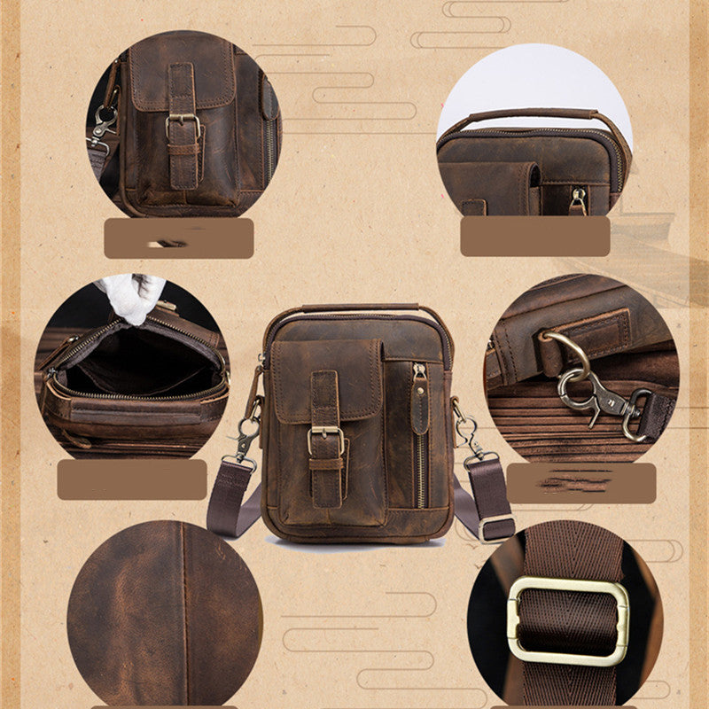 Elegante Schultertasche aus Rindsleder – Bild 8 | LuxeStyle