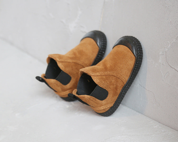 Warme Velour-Kinderschuhe