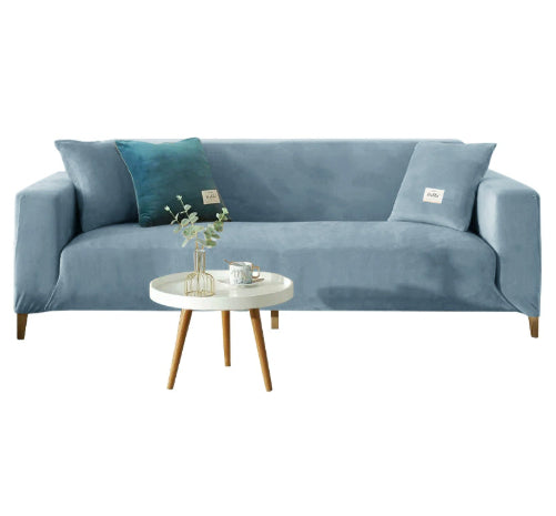Elastischer Sofaüberzug aus Flanell