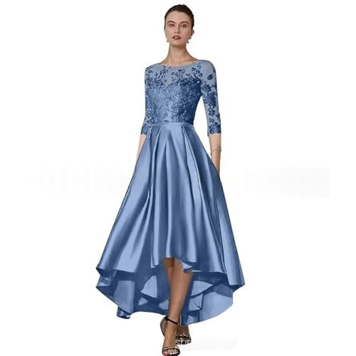 Elegantes Spitzen-Abendkleid mit halbem Arm – Bild 14 | LuxeStyle