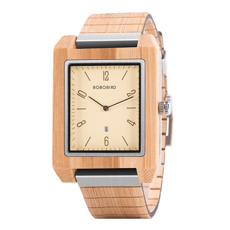 Holz-Armbanduhr minimalistisch