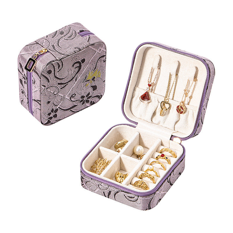 Tragbare Schmuckbox für Ringe & Halsketten