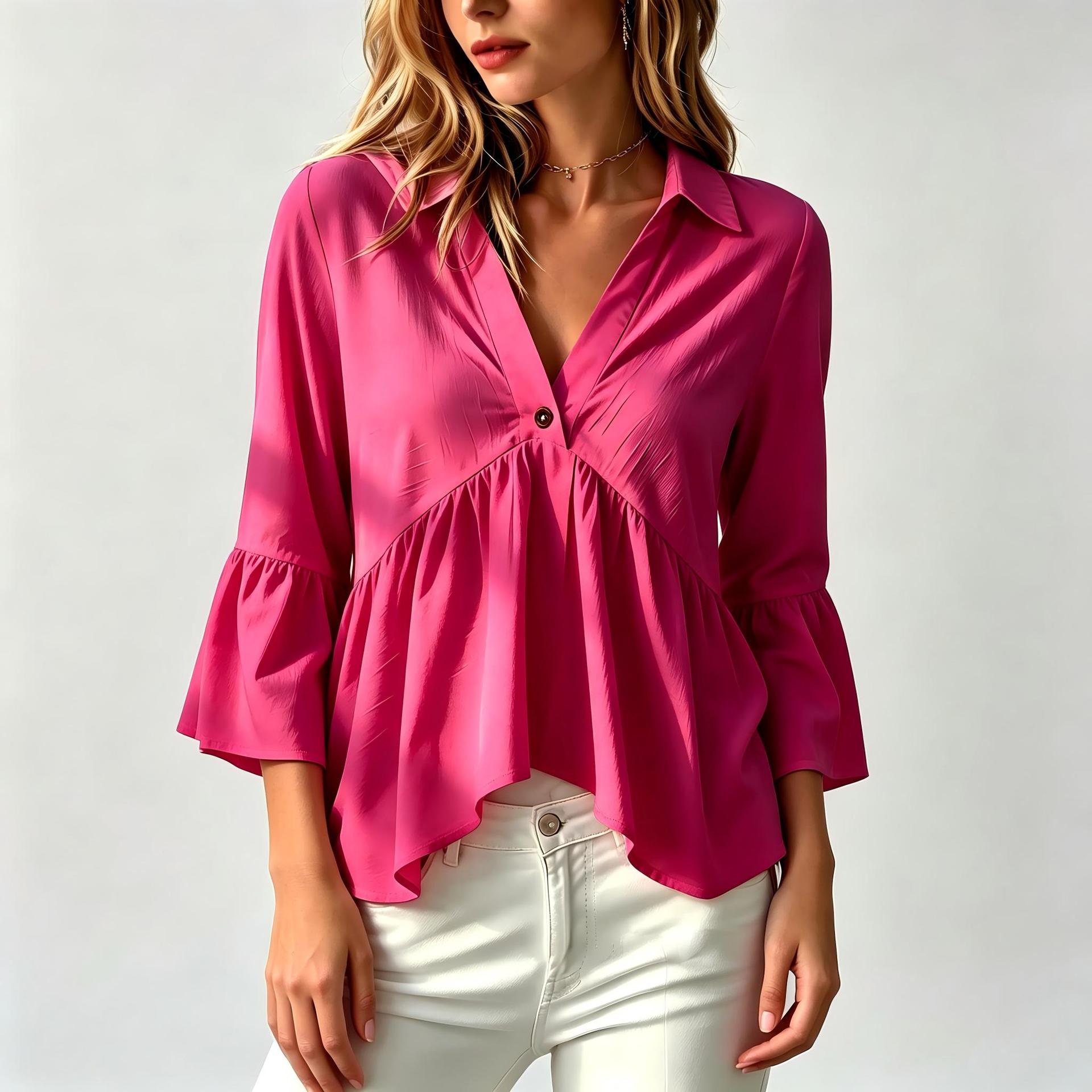Bluse mit Ruffles