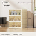 Faltbarer Schuhschrank mit 3-9 Lagen, transparent, 6-18 Paar Schuhe