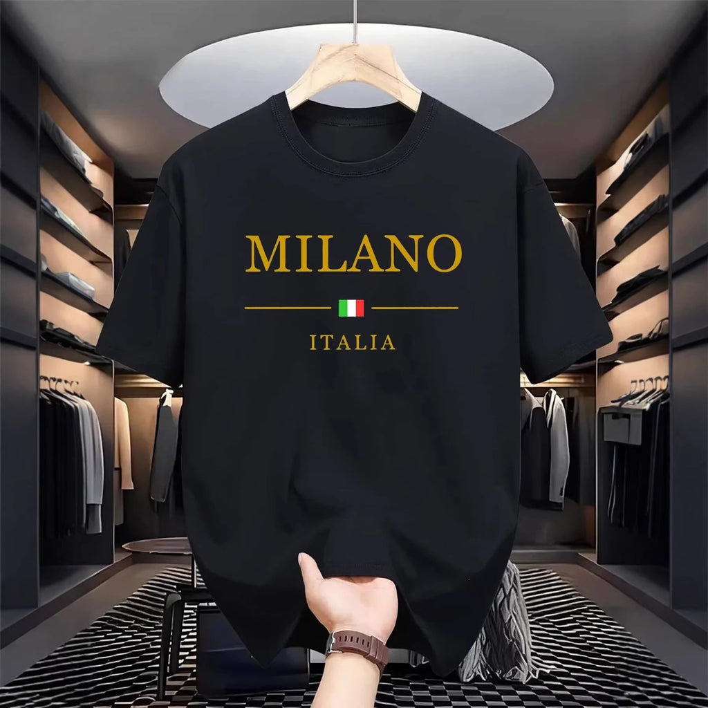 Vintage T-Shirt mit Rundhals und kurzen Ärmeln