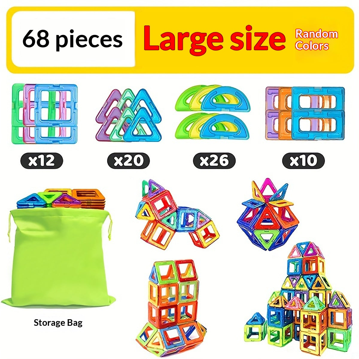 Magnetische Bausteine für kreatives Spielen
