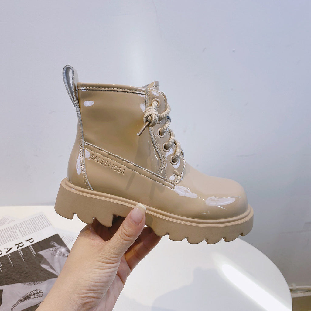 Glänzende Lederstiefel für Mädchen – Bild 6 | LuxeStyle