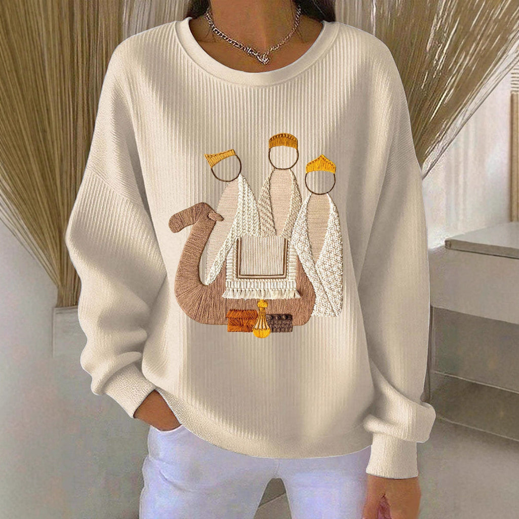 Weihnachts-Pullover Damen 3D-Druck