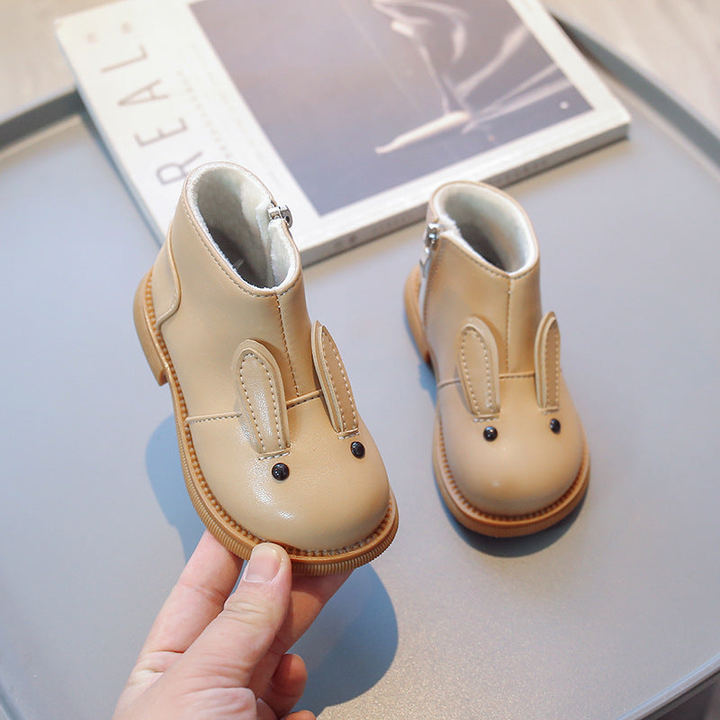 Weiche Herbst-Booties für Mädchen