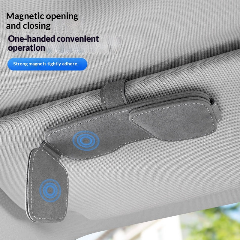 Sonnenblenden-Organizer mit Brillenclip