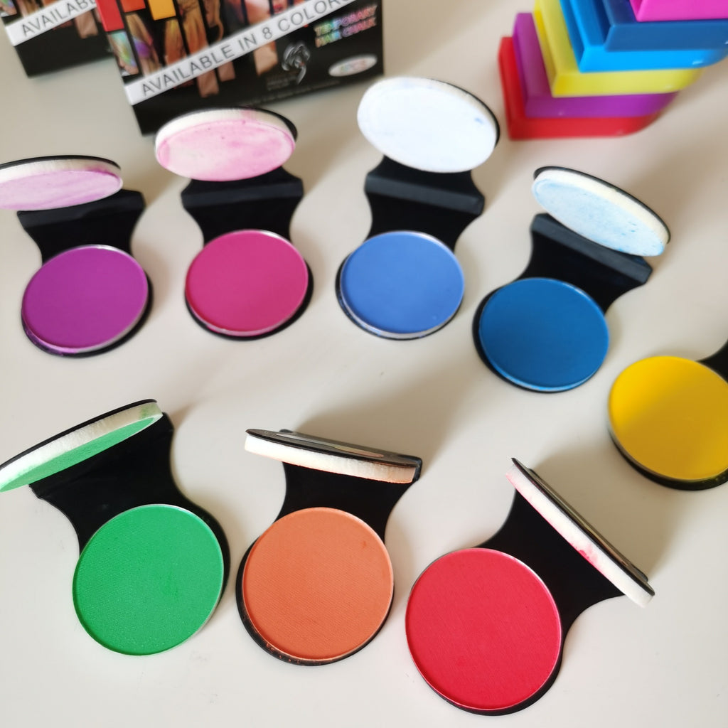 8-Farben Einweg Haarfarbe & Puder-Set | LuxeStyle