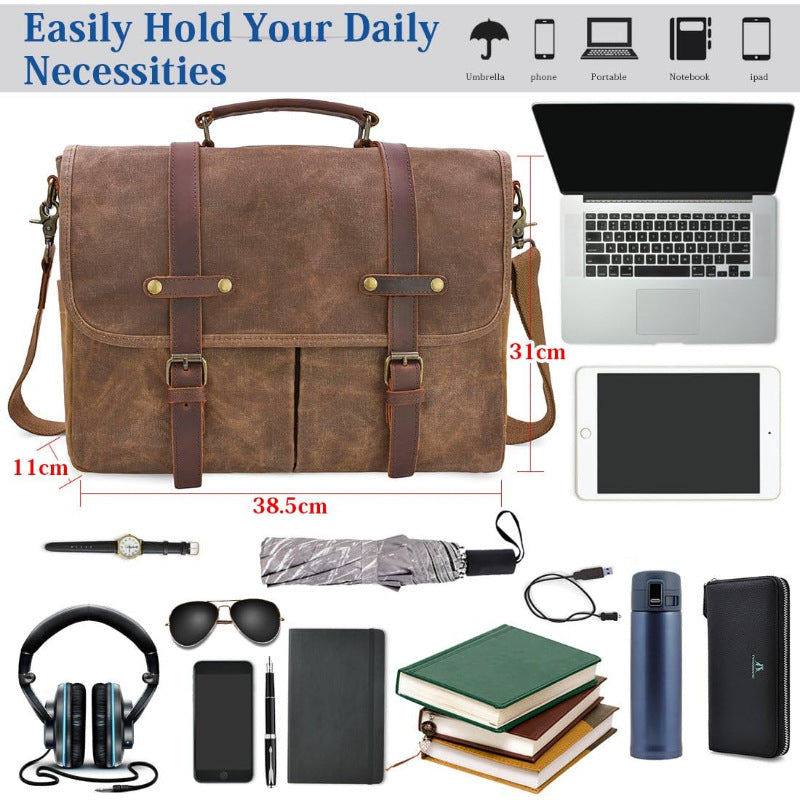 Retro Business Tote für Herren
