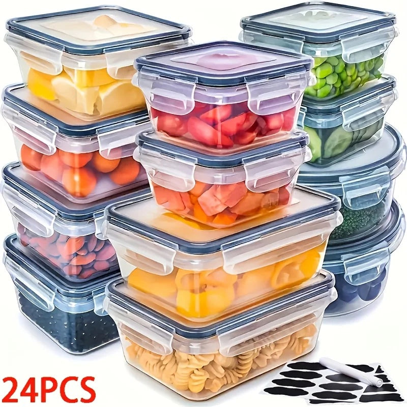 48-teiliges BPA-freies Lebensmittel-Aufbewahrungsset
