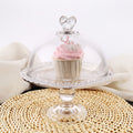 Herzförmige Glas Etagere für Kuchen & Desserts