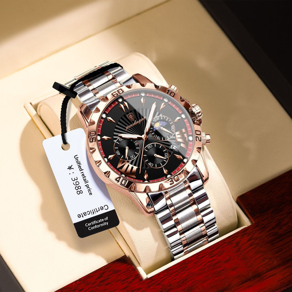 Mondphasen-Armbanduhr für Herren