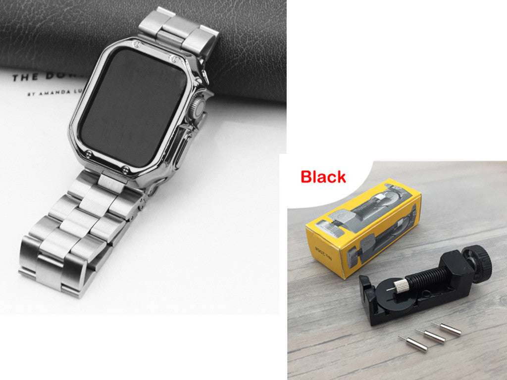 Stahlarmband mit TPU-Rahmen für Apple Watch – Bild 9 | LuxeStyle