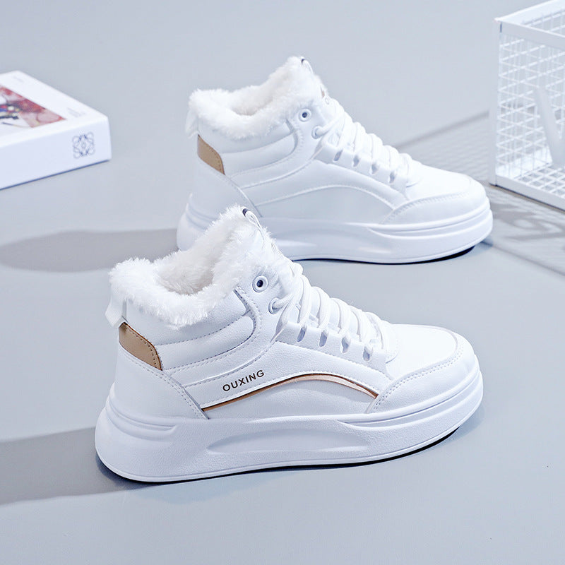 Gefütterte High-top Baumwollschuhe